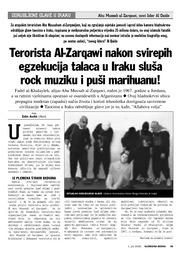 Terorista Al-Zarqawi nakon svirepih egzekucija talaca u Iraku sluša  rock muziku i puši marihuanu!
