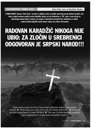 RADOVAN KARADŽIĆ NIKOGA NIJE UBIO: ZA ZLOČIN U SREBRENICI ODGOVO RAN JE SRPSKI NAROD!!!