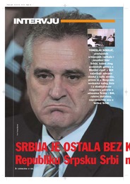 SRBIJA JE OSTALA BEZ KOSOVA I VOJVODINE Republiku Srpsku Srbi  ne smiju izgubiti!
