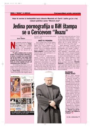Jedina pornografija u BiH štampa se u Cerićevom "Avazu"