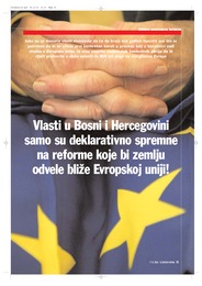 Vlasti u Bosni i Hercegovini samo su deklarativno spremne na reforme koje bi zemlju odvele bliže Evropskoj uniji!