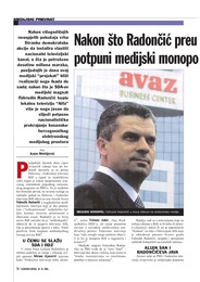 Nakon što Radončić preu zme "TV Alfa", u BiH će nastati potpuni medijski monopo l, teror i jednoumlje po mjeri SDA!