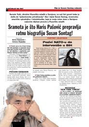 Sramota je što Haris Pašović prepravlja ratnu biografiju Susan Sontag!