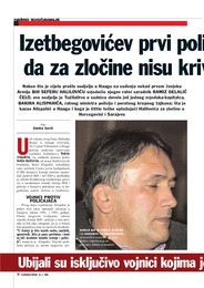 Izetbegovićev prvi policajac Alispahić rekao da za zločine nisu krivi političari i policajci