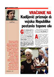 Kadijević priznaje da je stvorio vojsku Republike Srpske i postavio topove oko Sarajeva