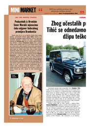 Zbog učestalih prijetnji, Sulejman Tihić se odnedavno vozi u blindiranom džipu teškom pet tona