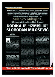 Dodika je “izmislio” Slobodan Milošević