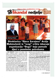 Direktorica “Djece Sarajeva” Arzija Mahmutović iz “svog” vrtića izbacuje organizaciju “Duga” koja pomaže djeci s posebnim potrebama