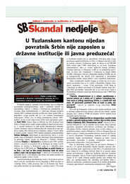 U Tuzlanskom kantonu nijedan povratnik Srbin nije zaposlen u državne institucije ili javna preduzeća!
