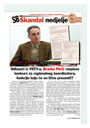 Odlazeći iz VSTV-a, Branko Perić raspisao konkurs za regionalnog koordinatora, funkciju koju će on lično preuzeti!?