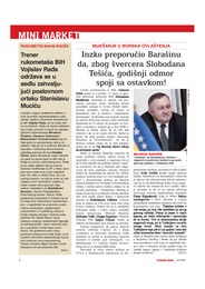 Incko  preporučio Miloradu Barašinu da, zbog švercera Slobodana Tešića godišnji odmor spoji sa ostavkom!