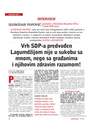 Vrh SDP-a predvođen Lagumdžijom nije u sukobu sa mnom, nego sa građanima i njihovim zdravim razumom!